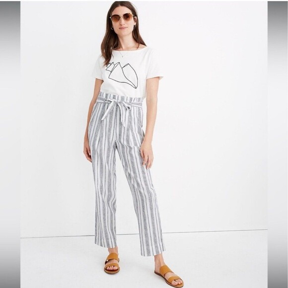 Madewell Linen-Cotton Pants Size 4 - Picture 1 of 5